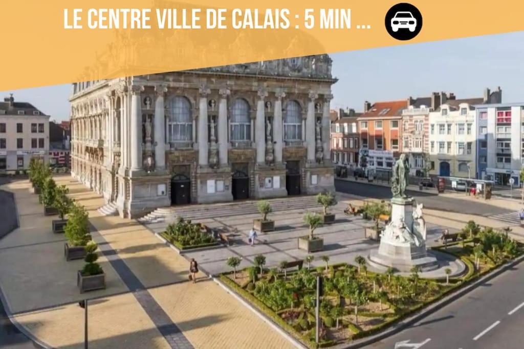 Le Clemenceau Appart-Calais Nord-Balcon-Plage Exterior photo
